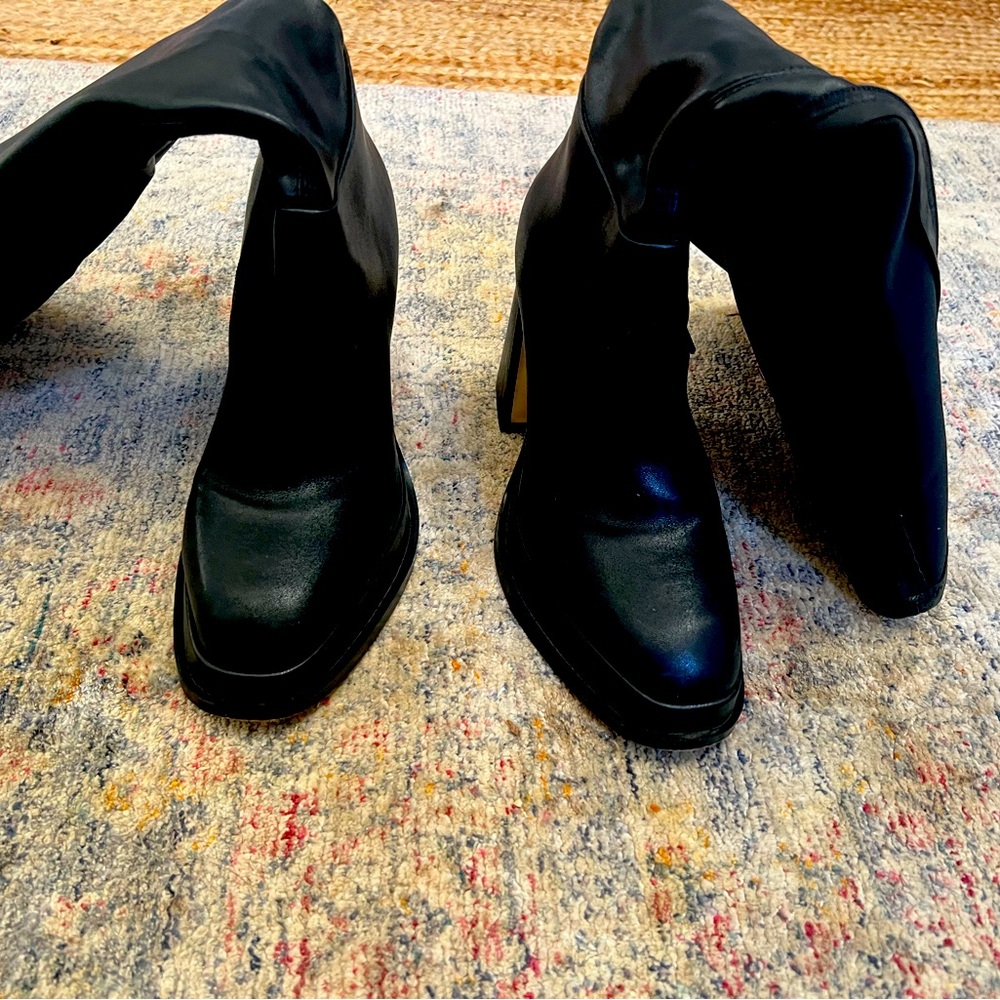 Steve Madden Tall Knee High Boots Black  Sz 8